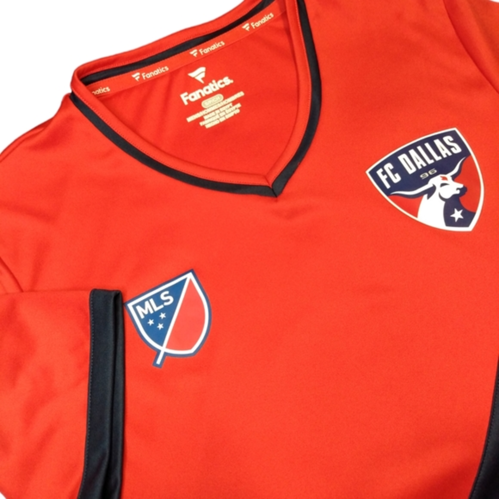 Fanatics MLS FC DALLAS V-neck Jersey Size‎ Small